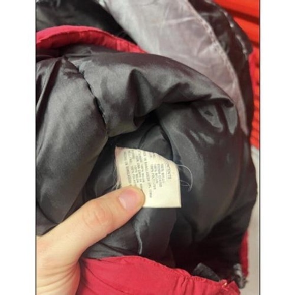 Vintage 1990s Ocean Pacific Red Puffer Full Zip Ski Snowboarding Jacket Size XL - Picture 7 of 8